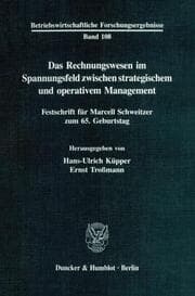 Cover von Das Rechnungswesen im Spannungsfeld zwischen strategischem und operativem Management.