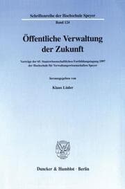 Cover von Öffentliche Verwaltung der Zukunft.