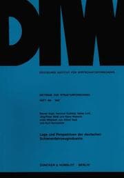Cover von Lage und Perspektiven der deutschen Schienenfahrzeugindustrie.