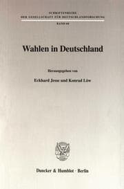 Cover von Wahlen in Deutschland.