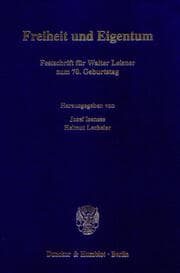 Cover von Freiheit und Eigentum.