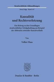 Cover von Kausalität und Rechtsverletzung.