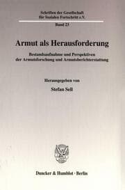 Cover von Armut als Herausforderung