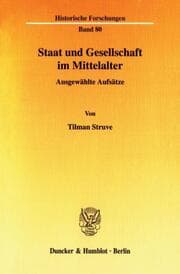 Cover von Staat und Gesellschaft im Mittelalter.