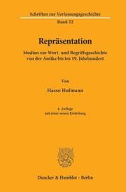 Cover von Repräsentation.