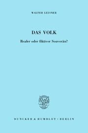 Cover von Das Volk.
