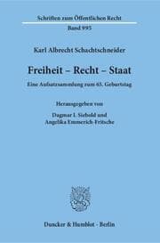 Cover von Freiheit, Recht, Staat