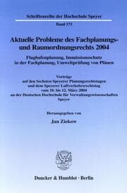 Cover von Aktuelle Probleme des Fachplanungs- und Raumordnungsrechts 2004