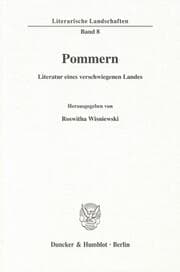 Cover von Pommern - Literatur eines verschwiegenen Landes.