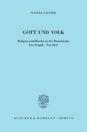 Cover von Gott und Volk