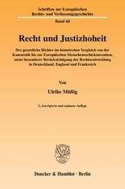 Cover von Recht und Justizhoheit.