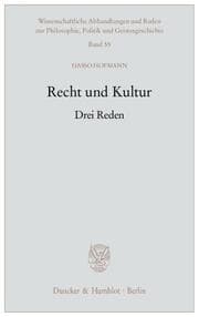 Cover von Recht und Kultur