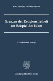 Cover von Grenzen der Religionsfreiheit am Beispiel des Islam