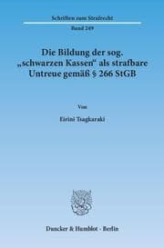 Cover von Die Bildung der sog. 'schwarzen Kassen' als strafbare Untreue gemäß § 266 StGB.