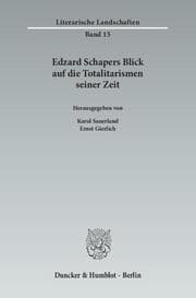 Cover von Edzard Schapers Blick auf die Totalitarismen seiner Zeit.