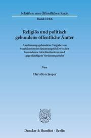 Cover von Religiös und politisch gebundene öffentliche Ämter.