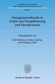 Cover von Energieumweltrecht in Zeiten von Europäisierung und Energiewende.