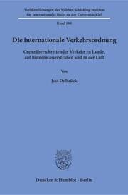 Cover von Die internationale Verkehrsordnung.