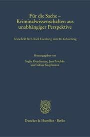 Cover von Für die Sache - Kriminalwissenschaften aus unabhängiger Perspektive.