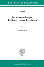 Cover von Europavorstellungen der Konservativen Revolution.