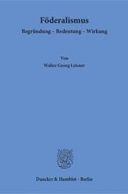 Cover von Föderalismus.