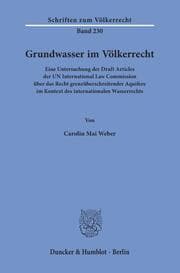 Cover von Grundwasser im Völkerrecht.