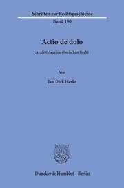 Cover von Actio de dolo.