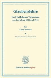 Cover von Glaubenslehre.