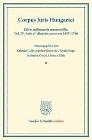 Cover von Corpus Juris Hungarici.