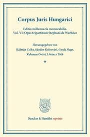 Cover von Corpus Juris Hungarici.