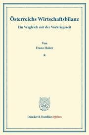 Cover von Österreichs Wirtschaftsbilanz.