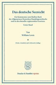 Cover von Das deutsche Seerecht.