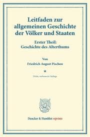 Cover von Leitfaden zur allgemeinen Geschichte der Völker und Staaten.