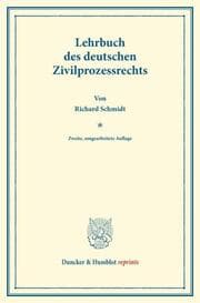 Cover von Lehrbuch des deutschen Zivilprozessrechts.