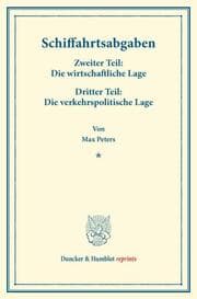 Cover von Schiffahrtsabgaben.