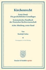 Cover von Kirchenrecht.