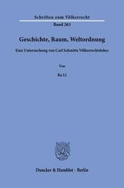 Cover von Geschichte, Raum, Weltordnung