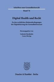 Cover von Digital Health und Recht