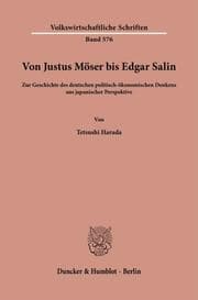 Cover von Von Justus Möser bis Edgar Salin