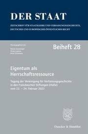 Cover von Eigentum als Herrschaftsressource