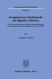 Cover von Konglomerate Marktmacht auf digitalen Märkten