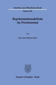 Cover von Repräsentationsdefizite im Parteienstaat