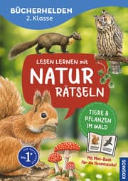 Cover von Lesen lernen mit Naturrätseln - Tiere und Pflanzen im Wald