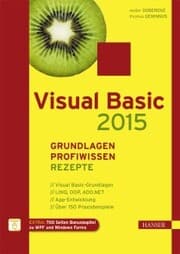 Cover von Visual Basic 2015 - Grundlagen, Profiwissen und Rezepte