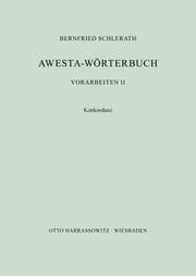 Cover von Awesta-Wörterbuch