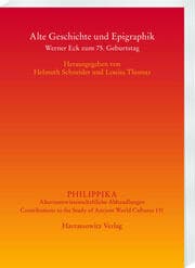 Cover von Alte Geschichte und Epigraphik