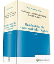 Cover von Handbuch für die staatsanwaltliche Tätigkeit