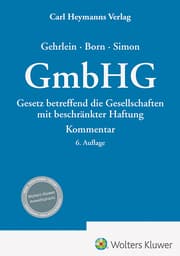 Cover von GmbHG - Kommentar