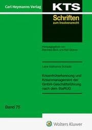 Cover von Krisenfrüherkennung und Krisenmanagement der GmbH-Geschäftsführung nach dem StaRUG