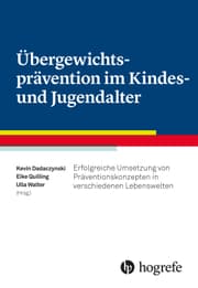 Cover von Übergewichtsprävention im Kindes- und Jugendalter